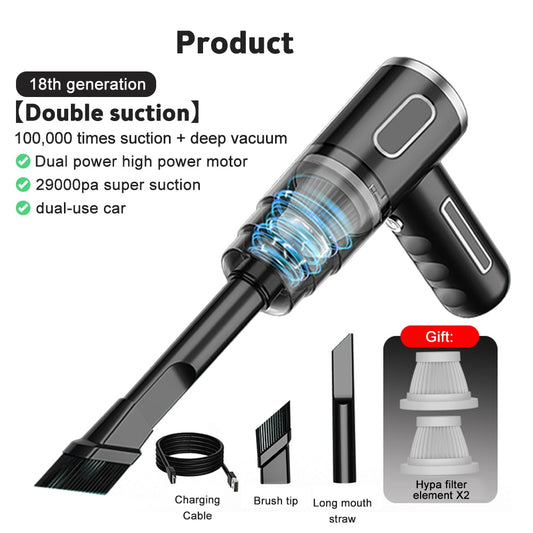 Powerful Cordless Car Vacuum: Clean Anywhere, Anytime!